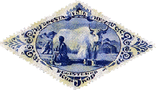 Yak and milkmaid stamp