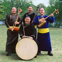 Mai-ool Sedip, Bady-Dorzhu Ondar, Ayan-ool Sam, Ayan Shirizhik (seated)