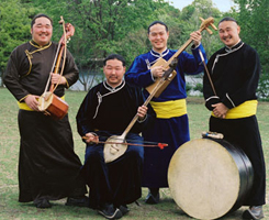 Mai-ool Sedip, Bady-Dorzhu Ondar (seated), Ayan-ool Sam, Ayan Shirizhik