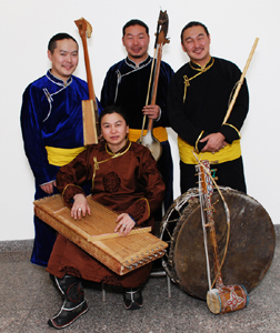 Ayan-ool Sam, Bady-Dorzhu Ondar, Ayan Shirizhik, Nachyn Choodu (seated)