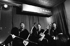 Bady-Dorzhu Ondar, Ayan-ool Sam, Ayan Shirizhik. Barbes, Brooklyn, NY. 2007 tour of USA