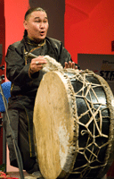 Ayan Shirizhik playing the kengirge in Prague