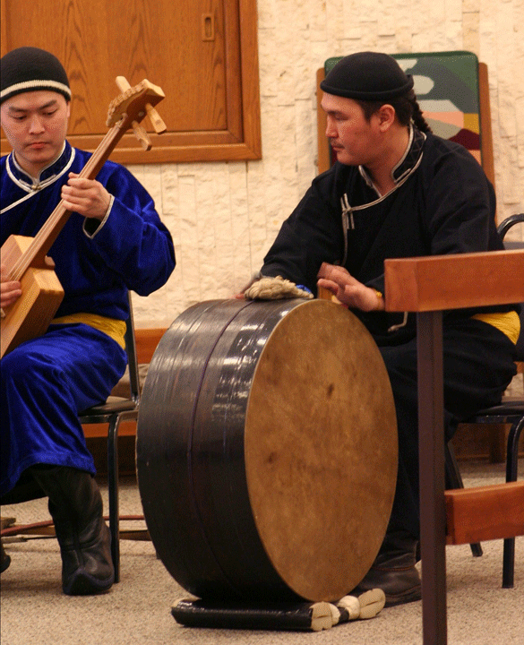 Ayan-ool Sam and Ayan Shirizhik, Congregation Ahavath Sholom in Ft. Worth, TX, 2007 Tour of USA 